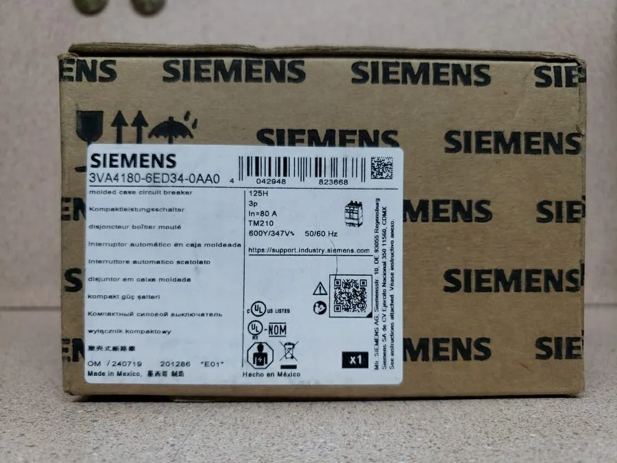 Автоматический выключатель SIEMENS 3VA4180-6ED34-0AA0 Molded Case Circuit Breake