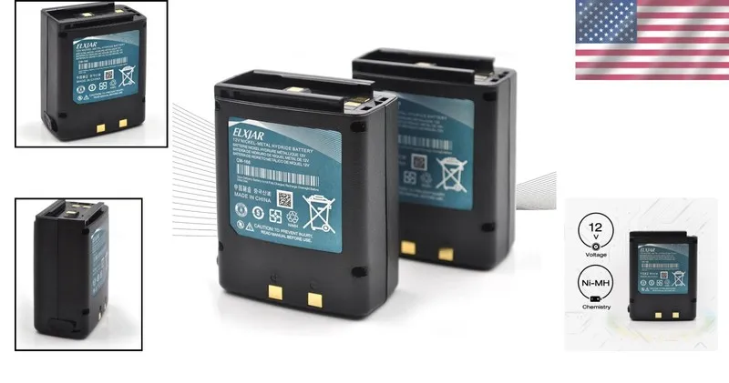 Аккумулятор 2-Pack 12V 1000mAh Ni-MH Rechargeable Battery — фото лота 1