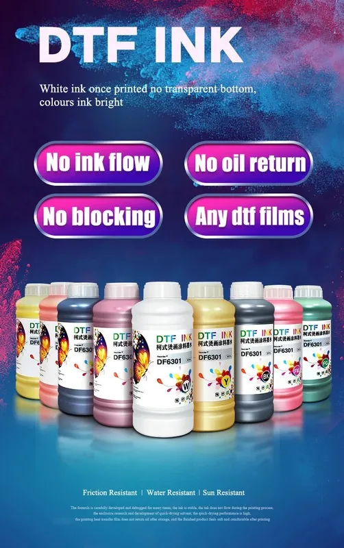 Принтер A3 A4 Dtf Ink для L1800 I3200 Dx5/7 4720 Dtf Printer 5colorset — фото лота 2