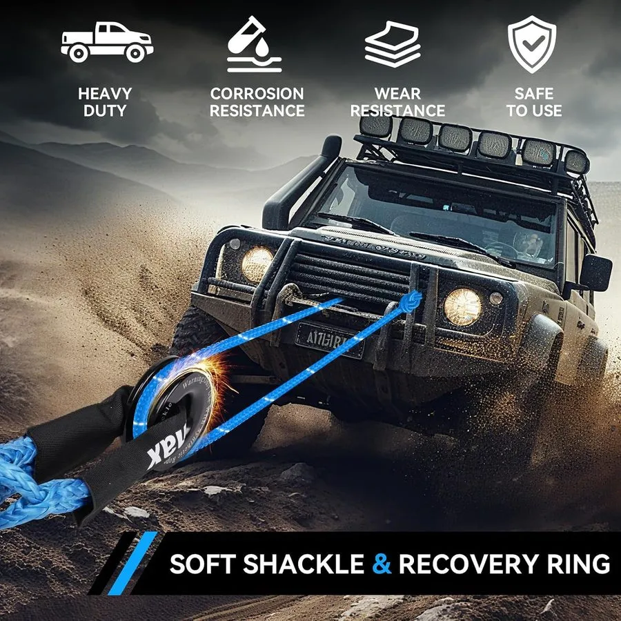 Такелажная скоба Soft Shackle & Recovery Ring Kit ( Shackles+1 Snatch Ring)