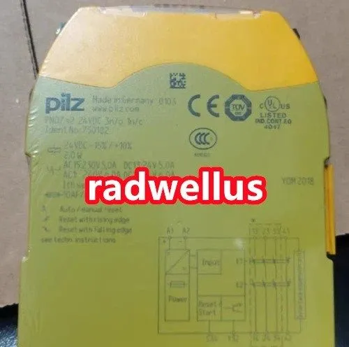 Реле безопасности Pilz 750102 PNOZ s2 C 24VDC 3n/o 1n/c safety relay