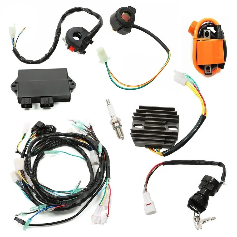 Жгут проводов Wiring Harness Switch Key Coil Starter Relay Yamaha Warrior 350 YF