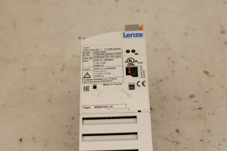 Частотный преобразователь LENZE E82EV222-4C Inverter Drive — фото лота 1