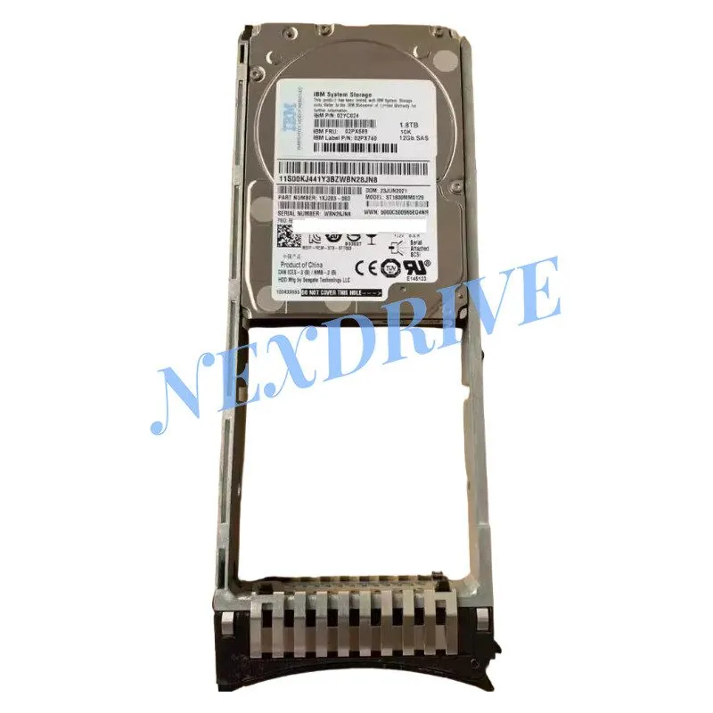 Жёсткий диск 02PX740 02PX589 IBM 1.8TB 02YC024 SAS 10K 12G 2.5" V5000E STORAGE H