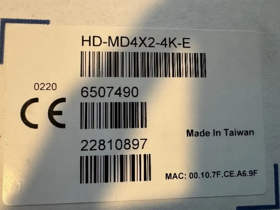 Видеокоммутатор Crestron HD-MD4X2-4K-E HDMI Signal Switcher