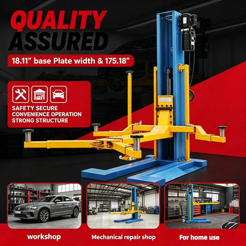 Автоподъёмник XK M6200 Single Post Car Lift Auto Lift Manual Unlock Auto Repair  — фото лота 2