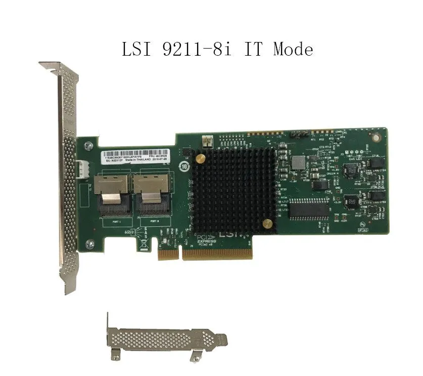 Сетевое хранилище Broadcom LSI 9211-8i SAS2008 SATA SAS HBA PCIe x8 ZFS IT Mode 