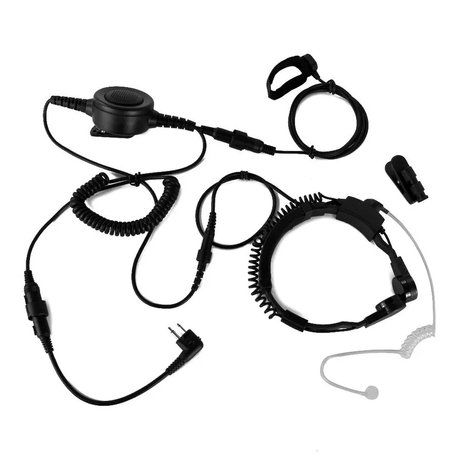 Гарнитура M Plug Tactical Throat Microphone Mic Headset Headphone fo Motorola DP