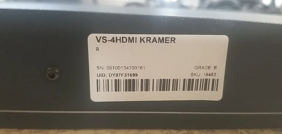 Видеокоммутатор Kramer VS-41HDMI Professional 4-Way 1080p 4x1 HDMI Switcher — фото лота 2