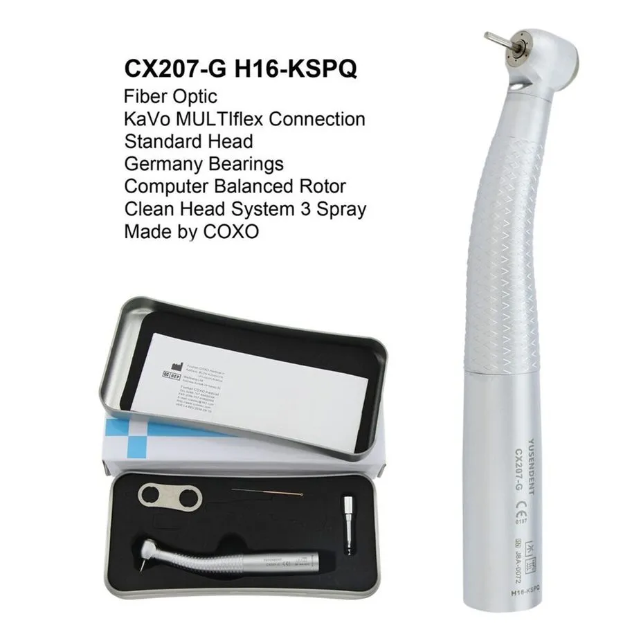 Стоматологический наконечник COXO Dental Handpiece Fiber Optic High Speed Turbin — фото лота 3
