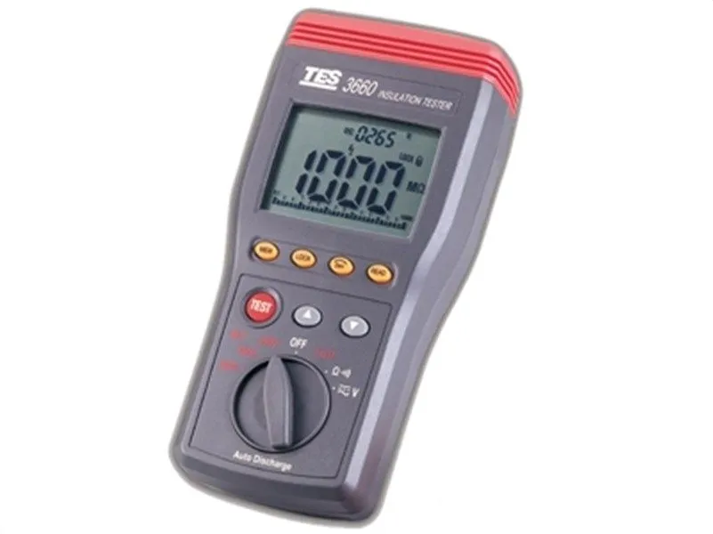Тестер 500V, TES-3660 250V 1000V Autoranging Insulation Tester cp