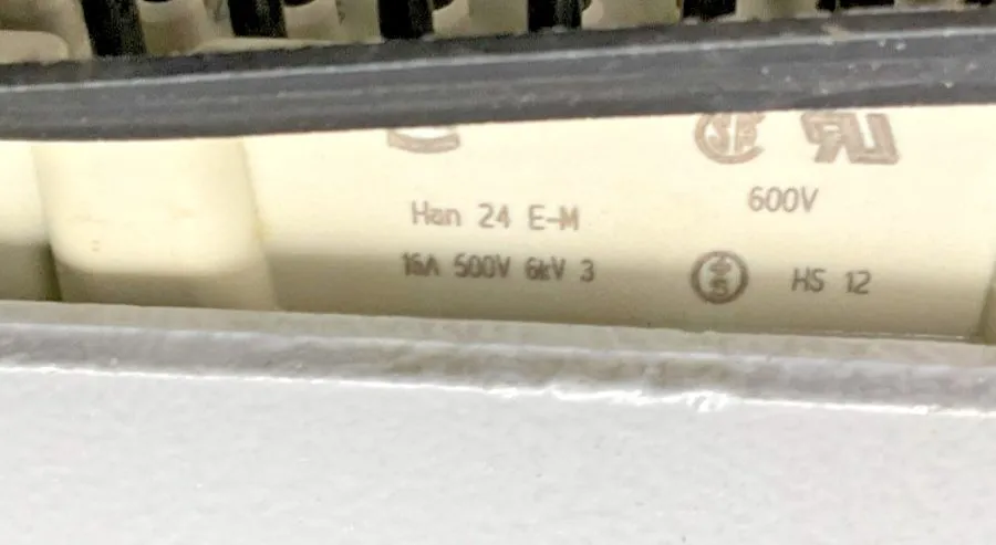 Разъём Harting HAN 24 E-M 24 Pin Industrial Male Connector 16 A 500 V HAN24EM (T