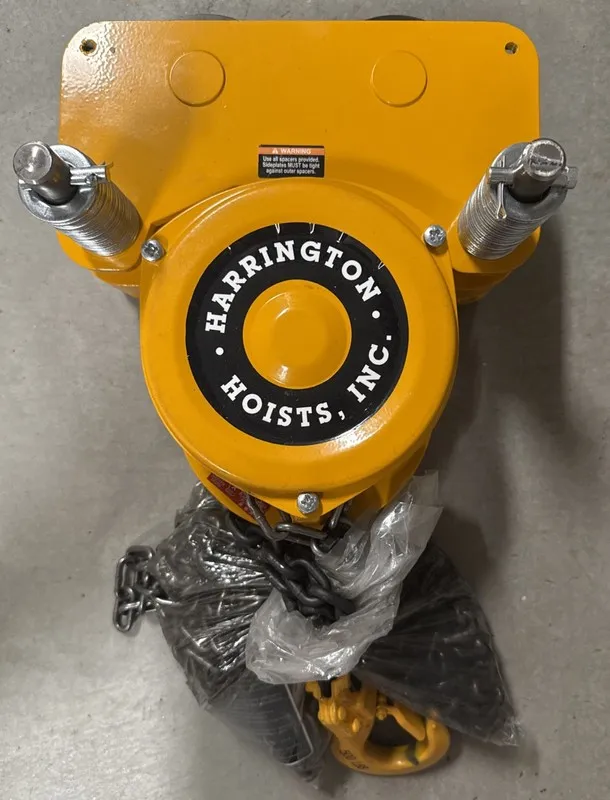 Таль HARRINGTON NTH003-10 Manual Chain Hoist Push Trolley 500lb Lift Cap 10' Lif — фото лота 1