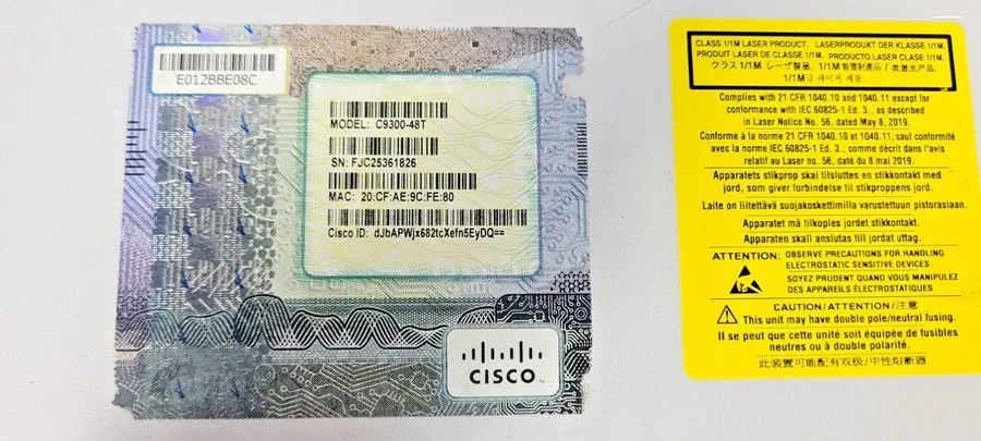 Коммутатор Cisco C9300-48T Catalyst 9300 Switch Power — фото лота 2
