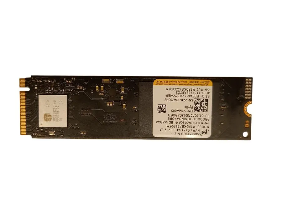 SSD-накопитель MTFDKBA512QFM Micron 2400 512GB PCI-E 4.0 x4 NVMe M.2 2280 Intern