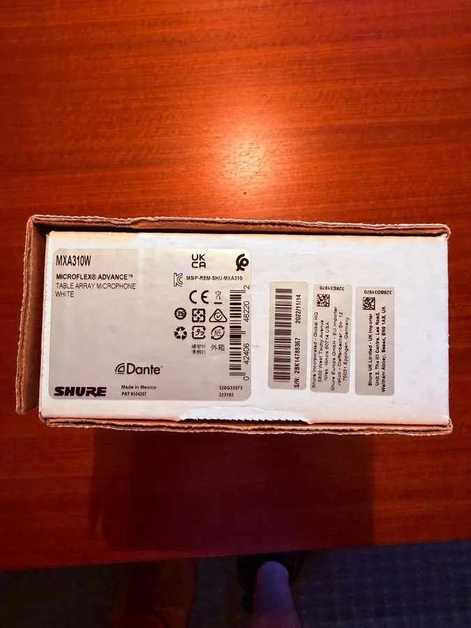 Микрофон Shure MXA310W MicroFlex Advance Table Array Microphone