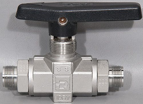 Клапан Parker 8Z-B8LJ-SSP: 1/2" Tube OD Stainless Steel 2-Way Ball Valve — фото лота 1