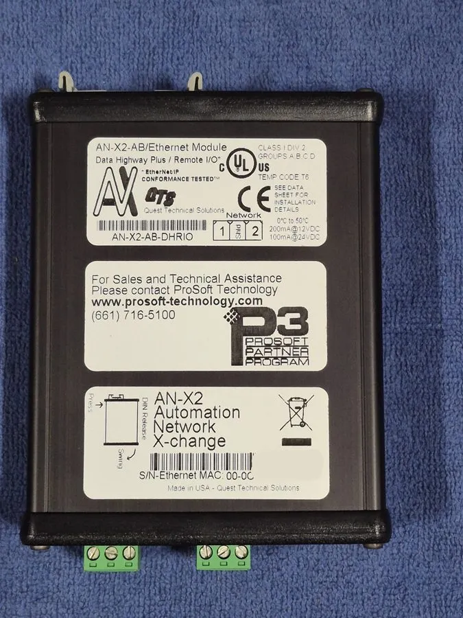 Шлюз полевой шины AN-X2-AB-DHRIO ProSoft Technology EtherNet/IP to Remote I/O or