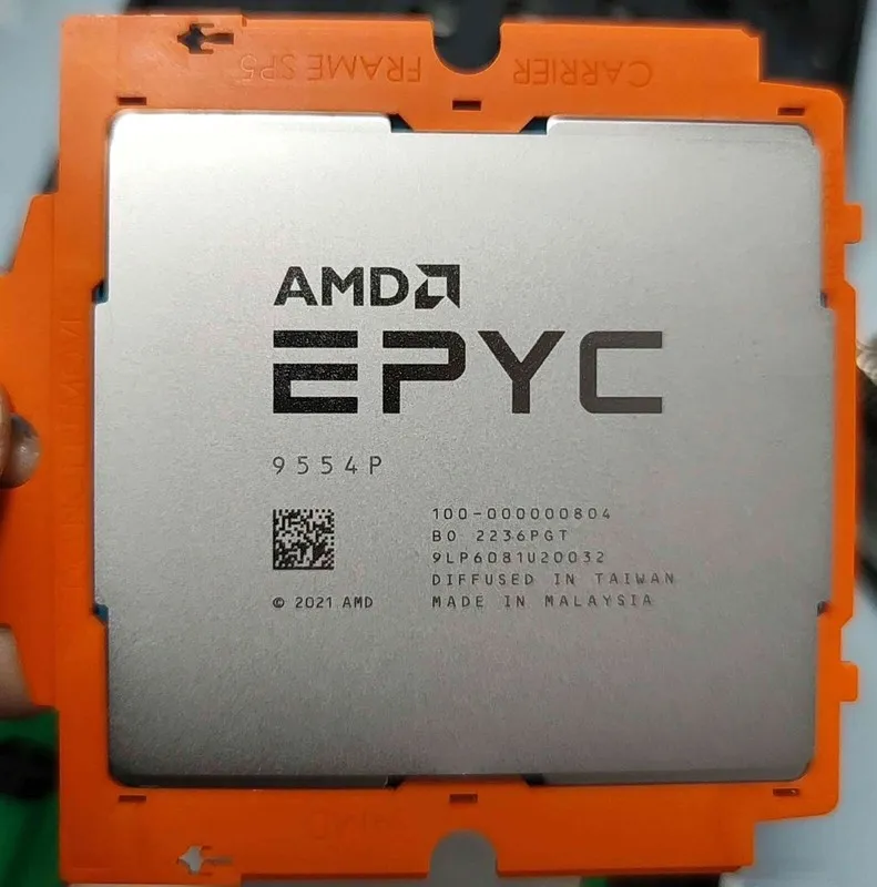 Процессор AMD Genoa EPYC 9554P 3.1- 3.75 GHz 64cores 128thr 360W CPU processor