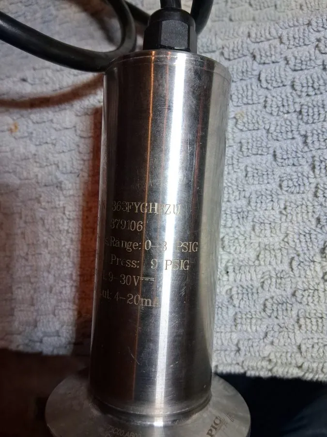 Датчик давления Viatran Pressure Transmitter 0-3 PSIG 363FYGHBZU 9-30 Vdc 4-20ma — фото лота 2