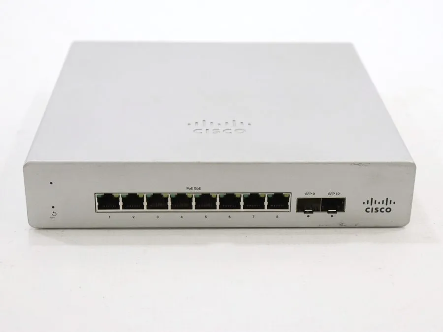 Коммутатор Cisco Meraki MS120-8FP 8-Port PoE Ethernet Switch with Power Cord