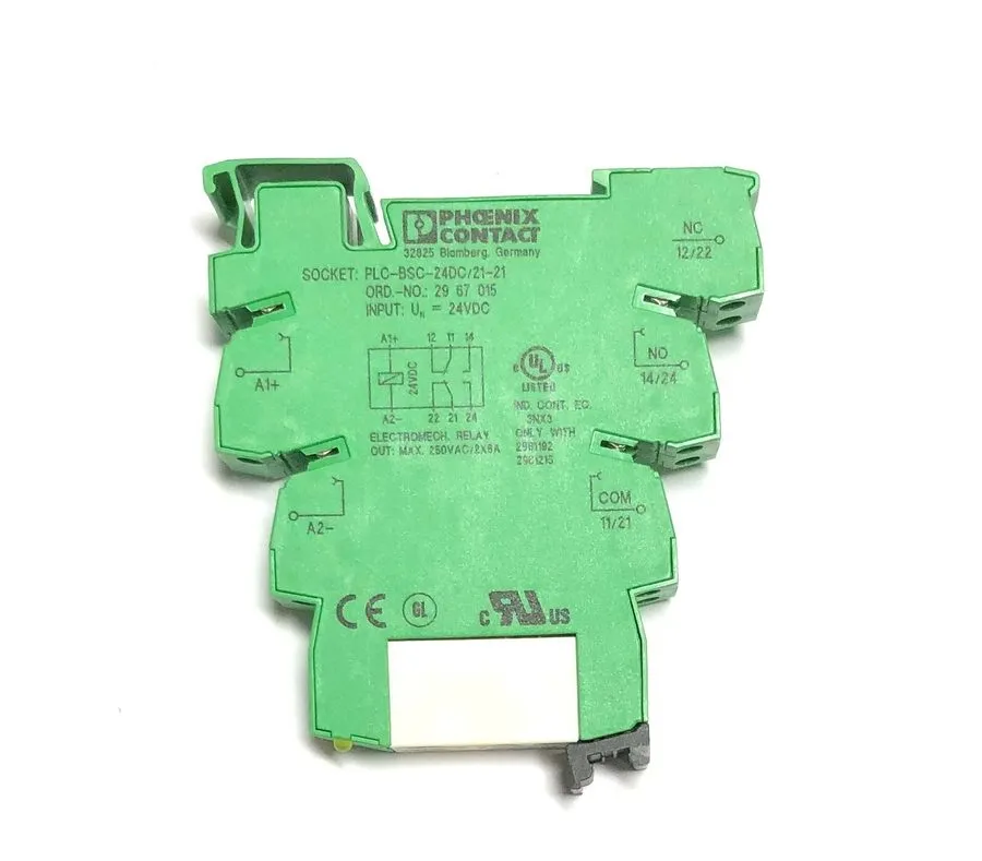 Колодка реле X Phoenix contact plc-bsc-24dc/21-21 Relay Socket 2961192 250VAC/6A