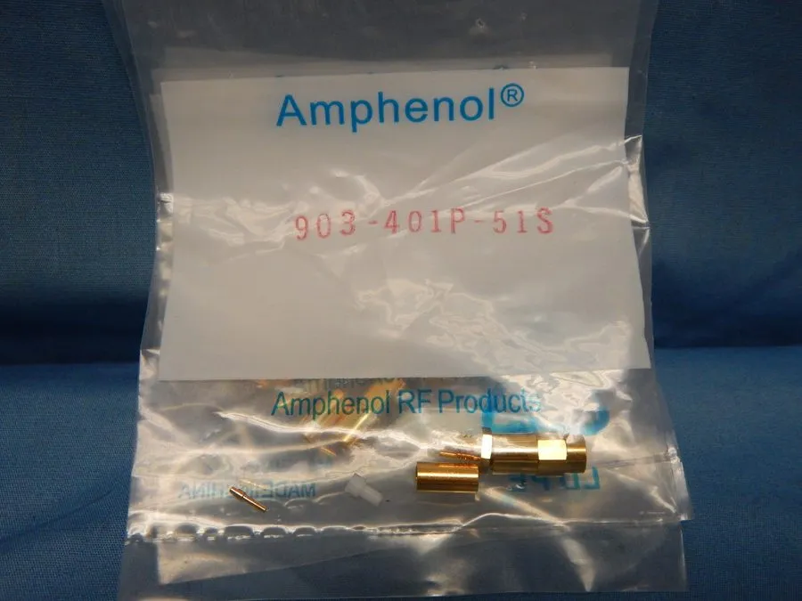 Разъём 5 Amphenol-RF-Division 903-401P-51S Connector SMB Plug STR 50 OHM Solder — фото лота 1