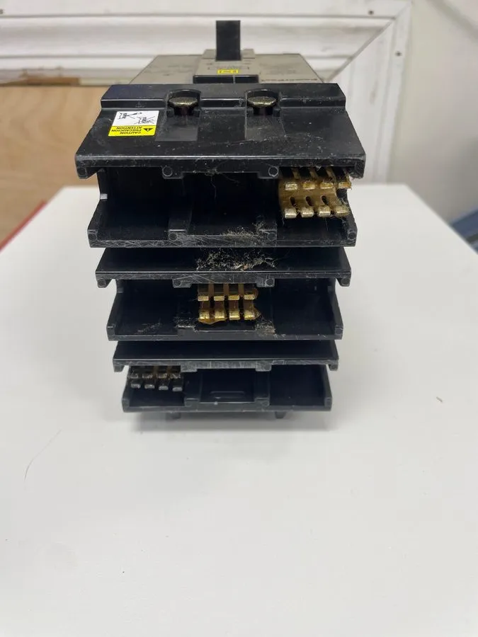 Автоматический выключатель Square D FJA34100 100 Amp 480V 3 Pole Circuit Breaker — фото лота 2