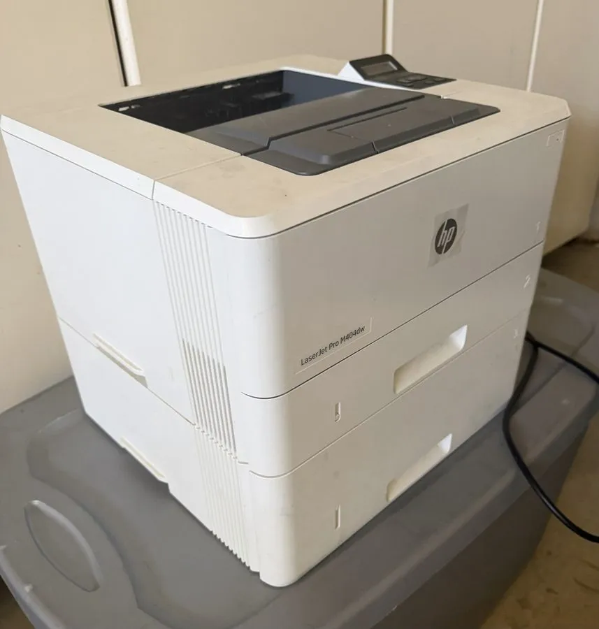 Лазерный принтер HP LaserJet Pro M404dw Monochrome Laser Printer W/ Cords No Ton