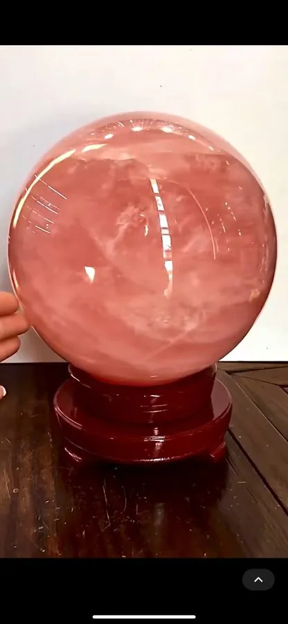 Лабораторный прибор 21.56LB TOP Natural Pink Rose Quartz Ball Crystal Energy Sph