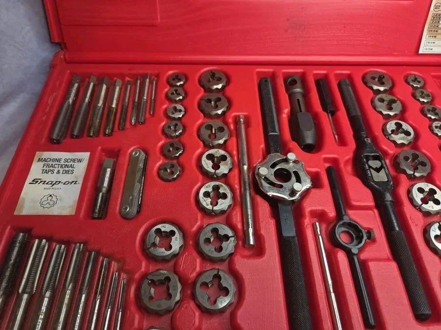 Режущий инструмент Snap-On Tools TDTDM500A 76-Piece Master Tap & Die Set w/ Case — фото лота 1