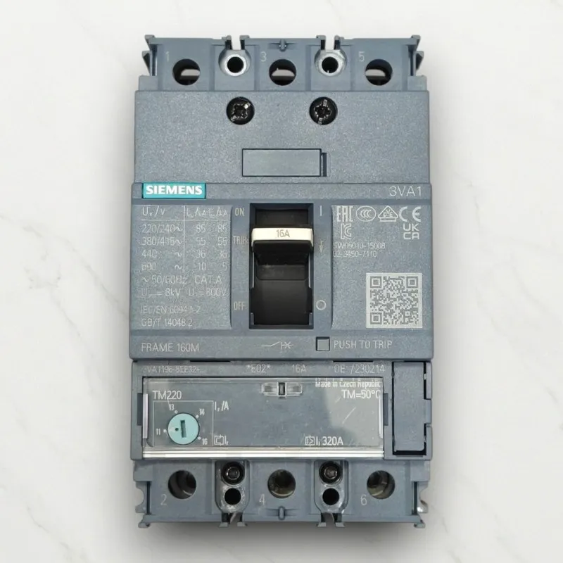 Автоматический выключатель SIEMENS 3VA1196-5EE32-0AA0 CIRCUIT BREAKER 16A — фото лота 1