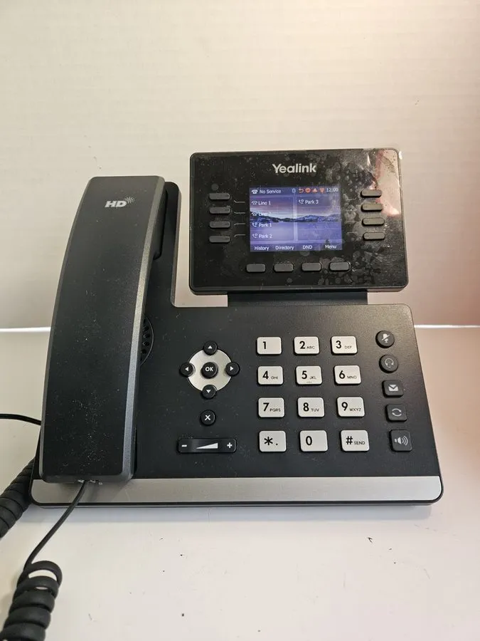 Yealink SIP-T52S Gigabit 12-Line VoIP Desk Phone With 2.8" Color Touch Screen