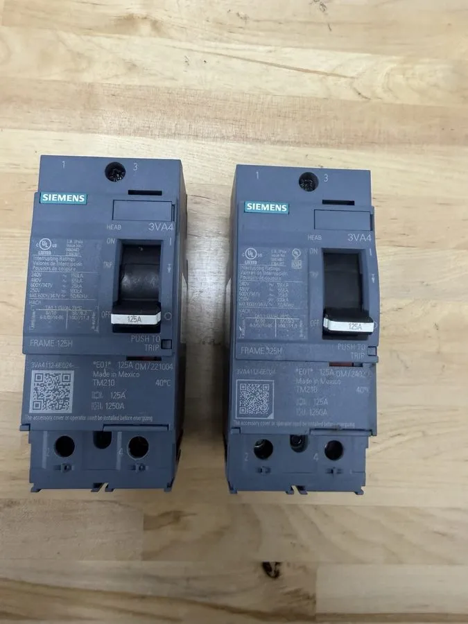 Автоматический выключатель 1-SIEMENS 3VA4110-6ED34-0AA0 3 POLE 100A 3VA4 CIRCUIT