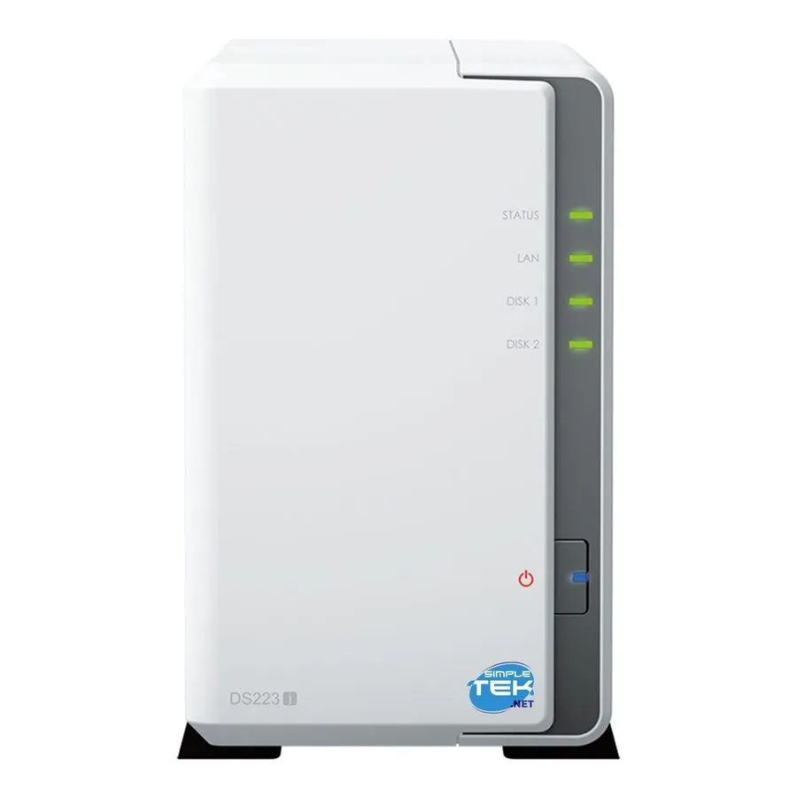 Сетевое хранилище Synology DS223J NAS 2-Bay Dual Hard Disk HDD SSD SATA Ethernet
