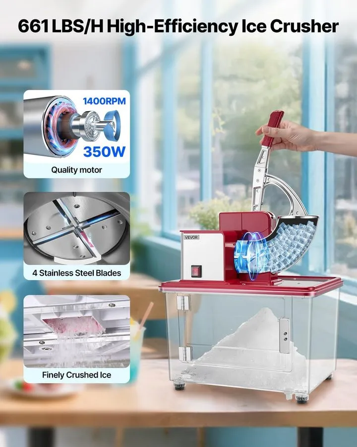 Оборудование для общепита Commercial Ice Crusher 661LBS/H, 350W Electric Snow Co — фото лота 1