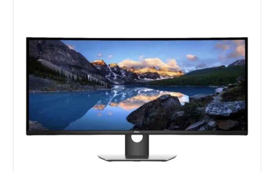 Монитор Dell UltraSharp U3818DW 38" Curved LCD Monitor 3840x1600 21:9 HDMI/DP/US — фото лота 1