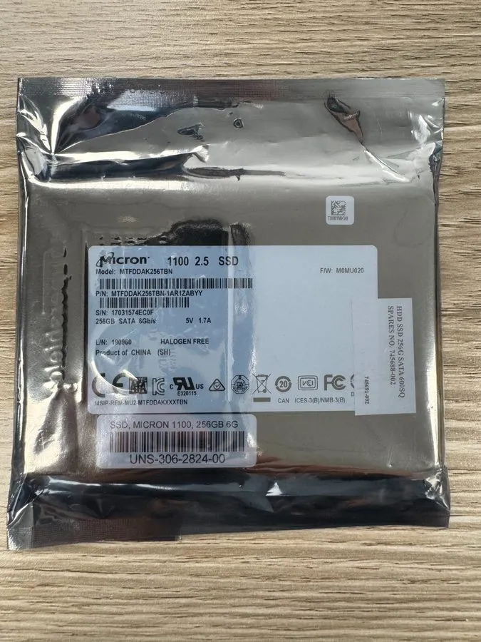 SSD-накопитель Micron 1100 256GB SATA 6Gb/s 2.5 in Enterprise SSD MTFDDAK256TBN-