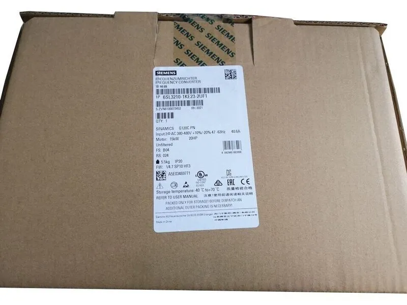 Частотный преобразователь Siemens SINAMICS G120C 15KW Converter 6SL3210-1KE23-2U