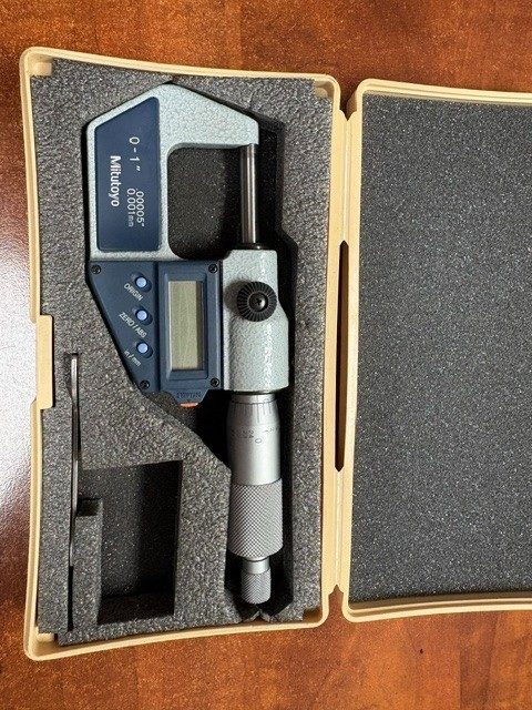 Микрометр Mitutoyo 293-712-30 Digital Micrometer 0-1" .00005" w/ Case — фото лота 1