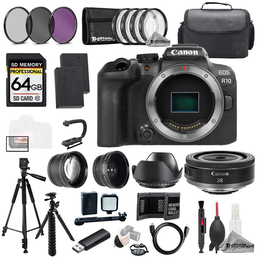 Объектив Canon EOS R8 + Canon RF 50mm f/1.8 STM Lens+64GB+ExtBat+9PCFltr-MEGAKit