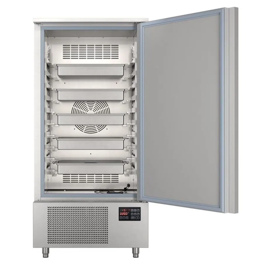 Чиллер Pemberly Row 31" 10-Pan Commercial Reach-In Chiller Rapid Freez in Steel  — фото лота 1
