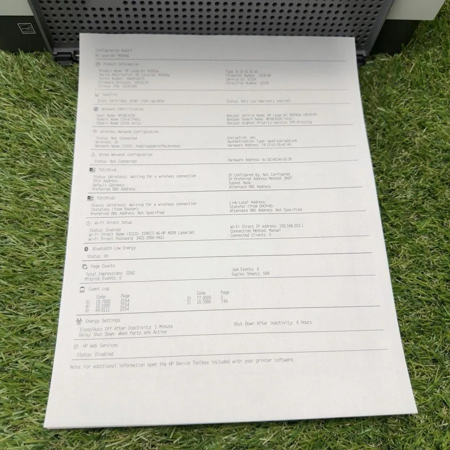 Лазерный принтер HP LaserJet M209dw Laser Printer Black And White 6GW62F with To