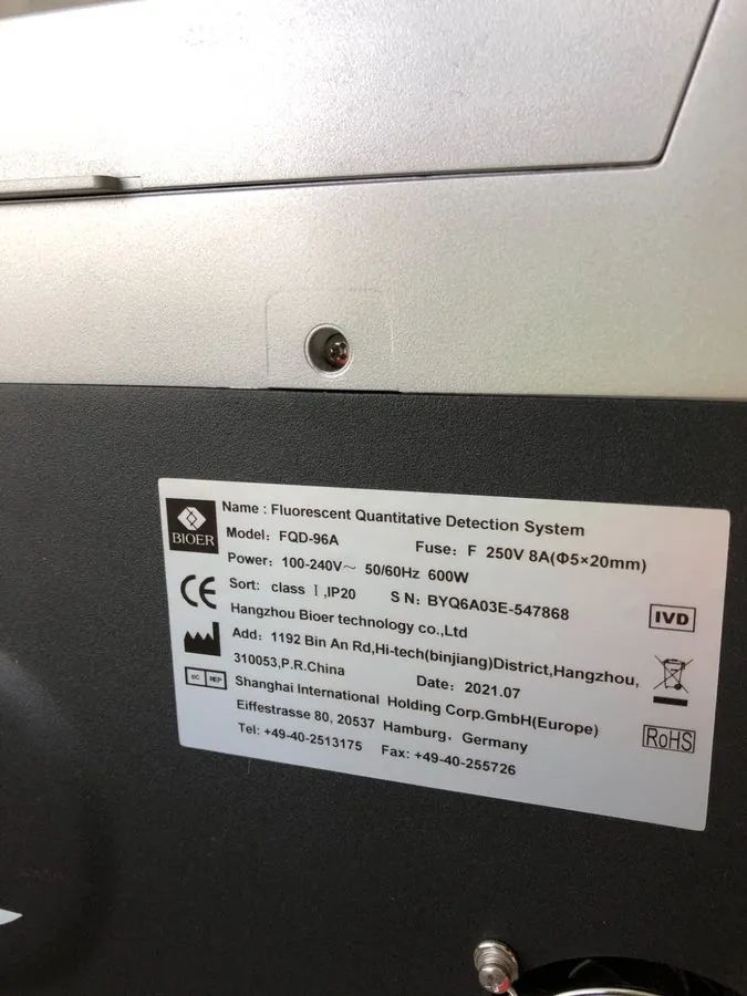 Амплификатор BIOER FQD-96A qPCR Fluorescence Quantitative Real-time PCR Detectio — фото лота 1