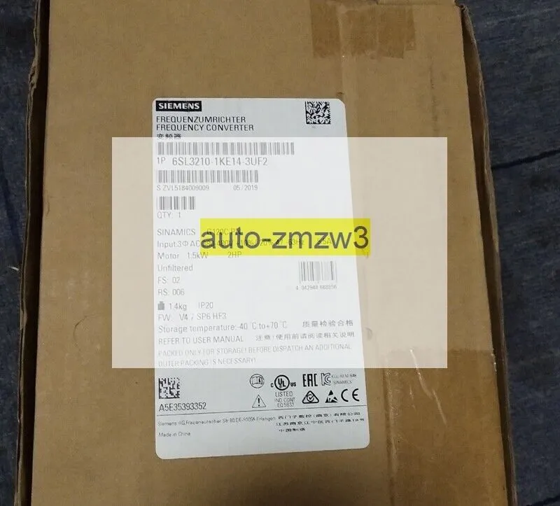 Частотный преобразователь SIEMENS SINAMICS G120C PN 6SL3210-1KE14-3UF2 1.5KW 380