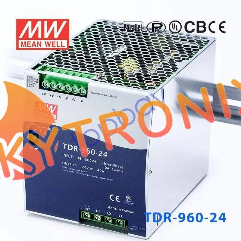 Блок питания TDR-960-24 Single Output Industrial Power Supply 960W 24V DIN Rail