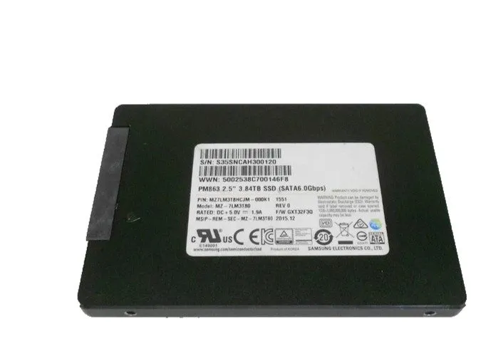 SSD-накопитель Samsung PM863a 3.84TB 2.5" SSD SATA III Hard Drive MZ-7LM3T8N MZ7