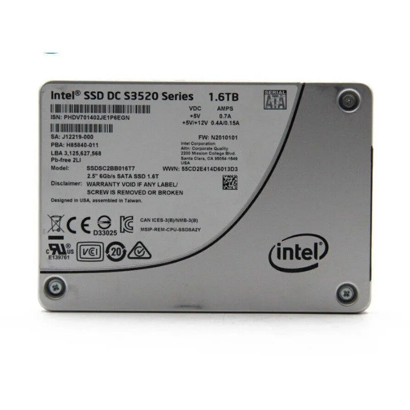 SSD-накопитель Intel DC S3520 1.6TB SSD 2.5" SATA III 6Gb/s Solid State Drive SS