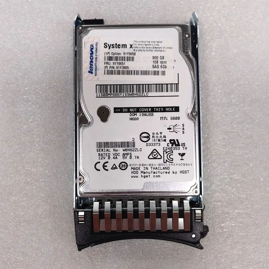 Жёсткий диск IBM 81Y9651 900GB 81Y3805 10K 81Y9650 6Gbps SAS 2.5" SFF HS HDD Har