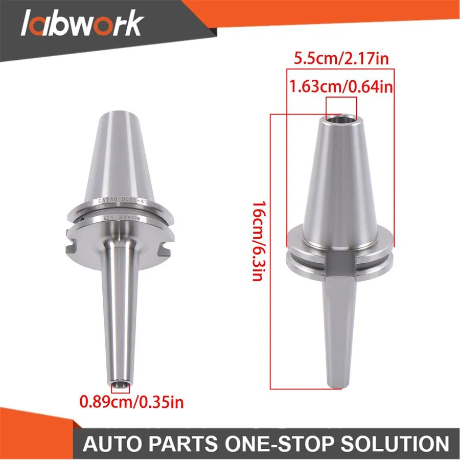 Режущий инструмент Labwork CAT40-DC06-4 Inch Slim Collet Chuck Set w/ 3 Collets  — фото лота 1